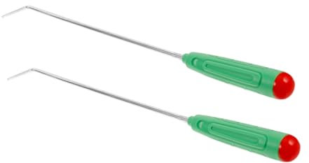 Alipis 2stücke Teiliges Kaminfeuer Schürhaken Mit Langem Kunststoffgriff Hitzebeständig Ergonomisch Robustes Edelstahl Für Indoor Und Outdoor Feuerstelle Kaminbesteck Zubehör