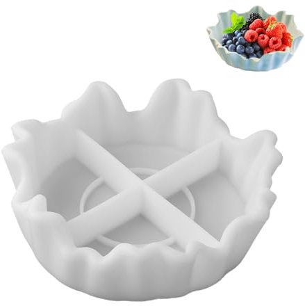 Silikonform Schale Silikonformen Gießformen Groß 3D Silikon Schale Bowls Rund Tablett Gips zum Gießen Formen Obsttablett Epoxidharz Geometrische Harz Handgefertigte Blumentopf Silikonform Wolkenform