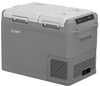zcamp GES45 32L Kompressor Kühlbox Auto Kühlbox Elektrisch Dual Zone Tragbare Camping Gefrierbox 12/24v für Lkw, Boot, -20℃-20℃