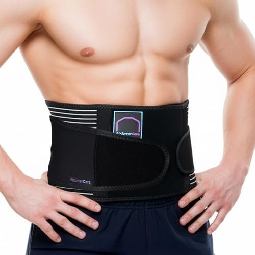 Abdomencare Umbilical Hernia Belt for Men & Women, Abdominal Binder L/XL