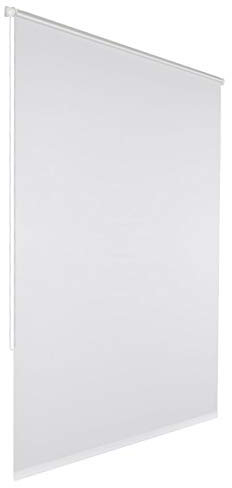 Klemmfix Verdunkelungsrollo für innen ohne Bohren :: Rollos für Fenster, blickdicht und lichtundurchlässig 50x150 cm weiß