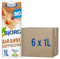 BJORG - Lait d'Amande Cappuccino - Lait Végétal Bio - Pauvre en Acides Gras Saturés - 1 L - lot de 6 (total de 6 L)