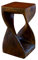 Kinaree Suar Massivholz Beistelltisch Twist – 50 cm Höhe, Farbe Dunkel Braun – Handgefertigter Holz Beistelltisch aus massivem Suar Holz – Asiatische Möbel mit modernem Design