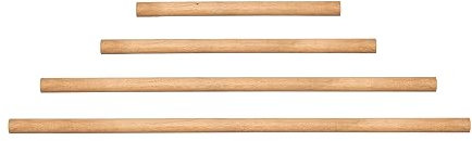 Natural Goods Berlin 1x Kleiderstange Rundstab europ. Eiche Esche Massiv 50–130cm lang | Ø 3cm | unbehandelt glatt geschliffen Garderobe Wandmontage Bastelholz FSC DIY (Eiche, 100cm x 3cm)