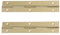 2X 1M (1000mm) Continuous Steel Metal Piano Hinge Strap Multi Colours with Holes by BMF DIRECT® (Gold)