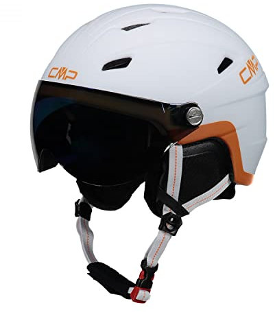 CMP - Wj-2 Kinder-Skihelm mit Visier, Weiß, S