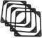 E-outstanding 4-Pack 120mm Rubber Shock Absorption Pads for 12cm Fans, Reduce Noise, Desktop Compatible