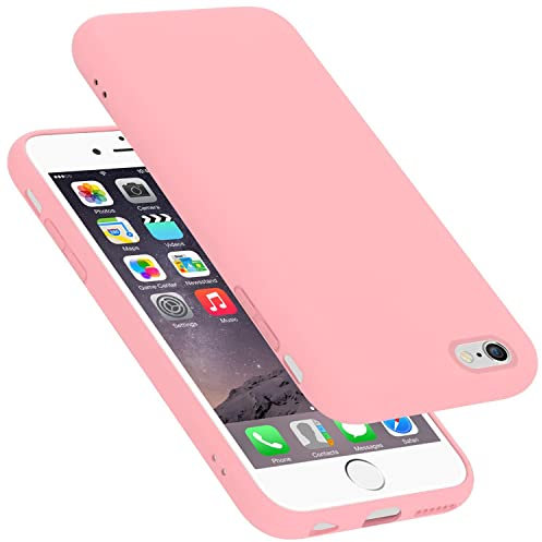 Cadorabo Hülle kompatibel mit Apple iPhone 6 Plus / 6S Plus Hülle Silikon Handyhülle für iPhone 6 Plus / 6S Plus Case aus flüssigem Silikon- Kratzfeste dünne TPU Schutzhülle - Liquid PINK