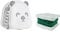 CQT BladeBrush Knife and Cutlery Cleaner Brush Bristle Scrub Kitchen Washing Non-Slip,B002-1 Changeable Scrub Head and Scouring Pad (White)