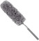 FOUTP Brosse De Dépoussiérage,Plumeau Télescopique,Plumeau Microfibre avec Poignée en Acier Inoxydable, Nettoyage de Voiture,Plumeau Lavable Tete de Loup pour Top Hauts Plafonds/Ménage/Voiture/Bureau