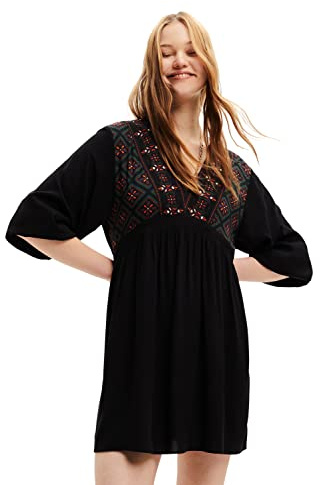 Desigual Damen Vest_Marian, 2000 Black, Casual Dress