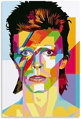 Holz Puzzle 1000 Teile David Bowie Puzzles für Erwachsene und Kinder anspruchsvoll 1000 Piece 29.5x19.6inch(75x50cm) Kein Rahmen