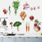 wondever Pegatinas de Pared Cocina Comida Adhesivos Pared Decorativos Verduras y Frutas Vinilos Pared para Cocina Comedor Nevera