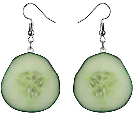 Tonsee Accessoire Damen Ohrringe Ohrstecker Classic Zirkonia Niedliche weibliche Obst-Ohrringe, mehrteiliges Set, lustige Kawaii-Zitronen-Ohrringe, Funky Novelty Fremde Dinge Ohrringe (G-b, One Size)