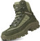5.AA B21 Stivali da uomo, impermeabili, Antiscivolo, da trekking, trekking, camminate, scarpe alte verde 46 EU
