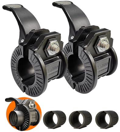 ZY-HUAN Abrazaderas para Mancuernas 23mm-30mm Ajustables Cierres Barra Olímpica Accesorios Ideales para Body Pump, Halterofilia, Fitness