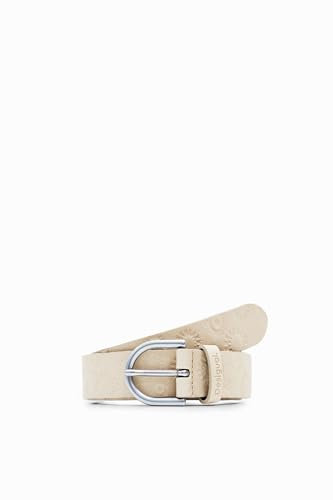 Desigual Women's Embossed Belt, Brown, 90