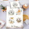 DASIAUTOEM Kinderbettwäsche, 100x135 Baby Bettwäsche Komplettset, 100% Polyester Mikrofaser, Zootiere Tiere Koala, mit Integriertem Reißverschluss, Kissenbezug 60x40cm, Tierdruck Bettwäsche