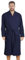 Style und Komfort vereint: Herren Baumwoll Bademantel in angesagten Farben aus Velours, Frottee oder Waffelpique f5712 Farbe: Bademantel Blau (1493), Gr. 3XL