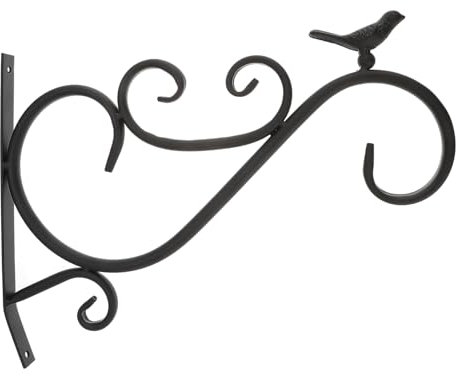 CIMAXIC Wandhalterung Schmiedeeisen gestell für hängekorb wandhalter blumenampel Pflanzenaufhänger Kreuze schwere metallbügel schwere Wandhaken eiserner Ständer Kleiderbügel