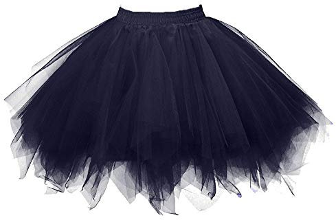 Tüllrock Damen Tutu Klassisch Elastisch 3 Lagig Tüll Tüllrock Rot 80er Rock Tütü Dirndl Damen Kurz Teen Dance Dress Up Party Zubehör Ballett Rot Tanzkleid Ballkleid 80er Jahre Outfit Tüllrock Schwarz