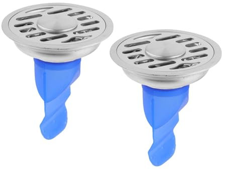 Valvola Antiriflusso, 2 Pezzi 10 Cm/9 Cm Guarnizione di Scarico Nucleo in Silicone Scarico a Pavimento Rotondo Per Doccia Scarico a Pavimento in Acciaio Inossidabile Valvola Unidirezionale(10cm)