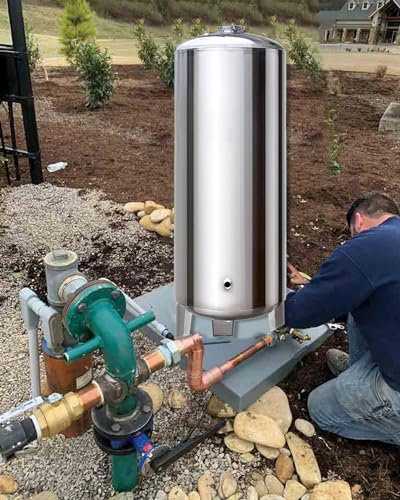 Surpresseur Tanteur de Pression D'arrosage Libre - 15/25/40/50/65/80 GAL, Vessie de Stockage pour Le Système de Pompe Puits/Eau Domestique, Alimentation en Eau Automatique (Size : 60x40cm(60L/15.8g