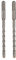 2pcs 6mm X 310mm SDS Plus Drill Bits High Performance Masonry Drill Bit Set Professional Hammer Drill Bits Tungsten Carbide Cross Tipped Rotary Impact Drill Bit for Brick, Concrete, Stone, Granite