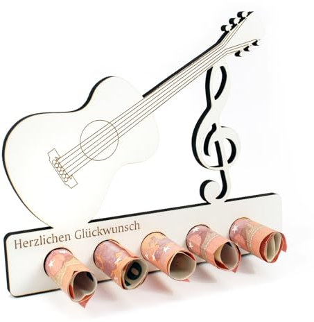 Dekolando Geschenk Gitarre Musik Musiker Personalisierte Geschenke Geldgeschenk E-Gitarre Gitarrenzubehör Musikfan Gitarristen
