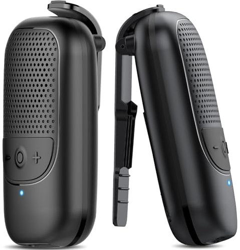 FIQI Altavoz Bluetooth Portátil Mini - Impermeable IPX7 Para Exteriores, Micrófono Integrado Para Llamadas/Música, Con Clip Para Sujetar a Ropa/Mochilas