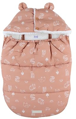 Noukie's - Babynest wasserabweisend - Karamell - Tiermotiv - bis zu 4-5 Monate