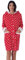 Vestaglia Donna Invernale in Pile Coral Corta Calda e Morbida cappuccio Zip Bottoni Taglie S-XXL (IT, Testo, XL, Regular, Regular, ROSSA STELLE 853)