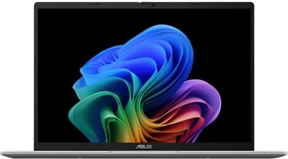 ASUS Computer portatile Vivobook 14, display WUXGA 60Hz da 14, Qualcomm Snapdragon X, Qualcomm Adreno GPU, 16 GB di RAM, SSD da 512 GB, Windows 11, Cool Silver, X1407QA-BS56