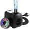 Journeyside Mini Bomba de Agua para Acuario 16W, 800L/H Mini Bombas de Agua Ultra Silenciosa,Mini Bomba Sumergible de Fuente con 4 Luces LED Multicolor para Acuarios, Peceras, Estatuas, Hidropónicas