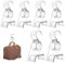 Famitree Ganchos para Bolsos De buena calidad, 6 Piezas Los Ganchos de Mochila ahorran Espacio los Ganchos se Pueden Llevar portátiles para Mochilas, Mochilas, Bufandas(‌Transparente) ﻿