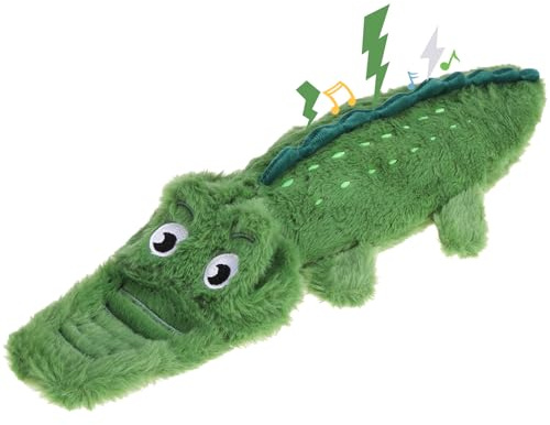 Mihachi Crinkle Toy for Dogs No Stuffing 2 in 1 Holds Water Bottles - Cruncher with Puncture Resistant Squeaker, Squeaky Toy, Plush Dog Chew Toy for Puppies, Small, Medium