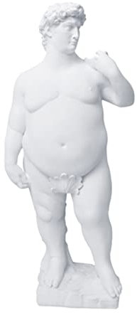 JUMPLAWN David Statue Resin Skulptur Für Hausdekoration Kreative Desktop Ornament Für Wohnzimmer Garten Und Büro Langlebig Und Stilvoll Einzigartiges Design Für Moderne Einrichtung