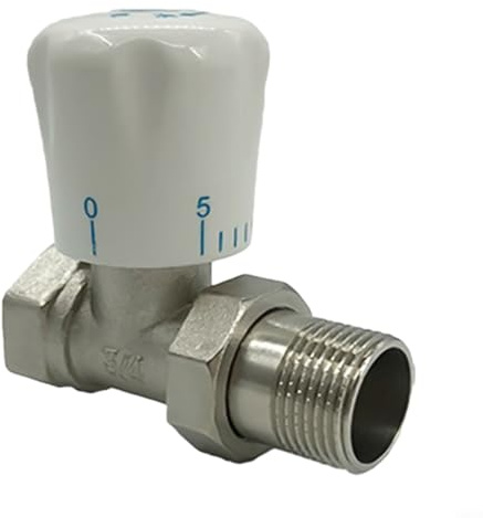 Thermostat-Heizkörperventil, 15 mm x 34 mm, mit 5 einstellbaren Temperaturstufen und wassergefülltem Sensor für präzise Steuerung (A)