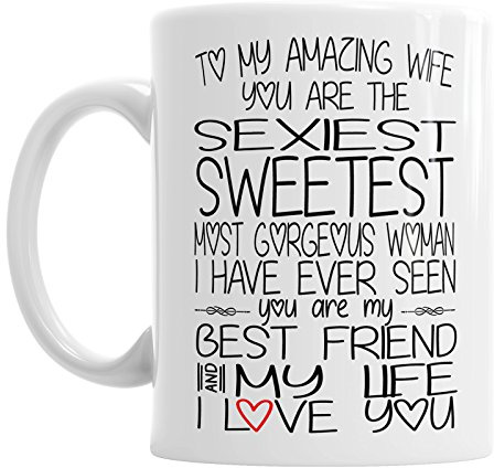 to My Amazing Wife Mug Valentines Love Office Present Coffee Tea Cup Mothers Day