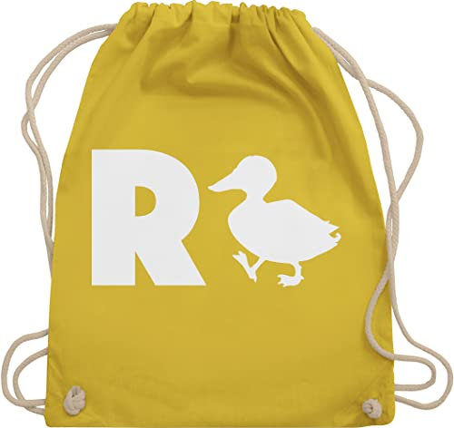 Shirtracer Turnbeutel Rucksack - Rentner - Taschen - R Ente Geschenk Rente Geschenke Ruhestand I - Unisize - Gelb - abschiedsgeschenke für retirement duck beutel zum abschied pension rentenbeginn