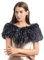 soul young Col Fausse Fourrure Femmes Hiver Dames Echarpe Etoles Châle(120CM,Noir&Blanc)