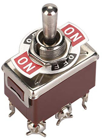 5 STÜCKE Kippschalter Ventil, 250 V 15A Wasserdichte Mechanische Handsteuerventil, ON-OFF-ON 6 pin 3 position typ metall runde knopfschalter