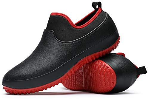 YUKTOPA Zuecos de trabajo resistentes al aceite para hombre y mujer, resistentes al aceite, impermeables, antideslizantes, para el trabajo de la cocina, para el jardín, zapatos de agua, color, talla