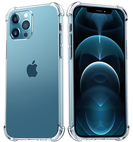 Migeec Case Compatible iphone 12 Pro Max - Crystal Clear Cover with Air Cushion Gel Bumper Technology Full Protection Phone cover for iphone 12 Pro Max