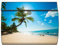 motivX-Ideenwerkstatt Briefkasten Swing Wandbriefkasten mit Motiv Strand mit Palme
