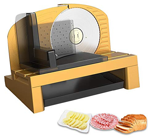 Meat Cutter, 200w Household Electric Lamb Beef Meat Slicer, Toast Bread Fruit Vegetables Slicer Manual Food Processor, Thickness Adjustment 0-22mm