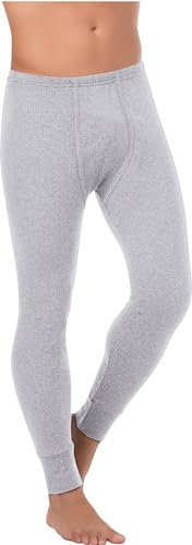 BestSale247 Herren Thermo Unterhose Lang Funktionsunterwäsche (XL, Grau)