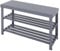 Unibos Bamboo Shoe Rack Bench, 3-Tier Shoe Organizer Storage Shelf for Entryway Hallway Bathroom Living Room