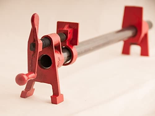 Set di morsetti per tubi da 800 mm, morsetti a ghigliottina, morsetto in metallo, kit per lavorazione del legno, metallo, incollaggio, tubo resistente, nero e rosso