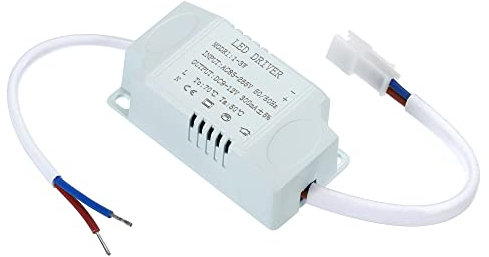 PATIKIL 1-3W 300mA LED Controlador, 3 Paquete AC 85-265V Salida 9-12V DC Macho Conector Constante Corriente Rectificador Transformador Externa Alimentación Fuente